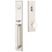 Emtek Lausanne Tubular Entryset Full Length with Bern Knob