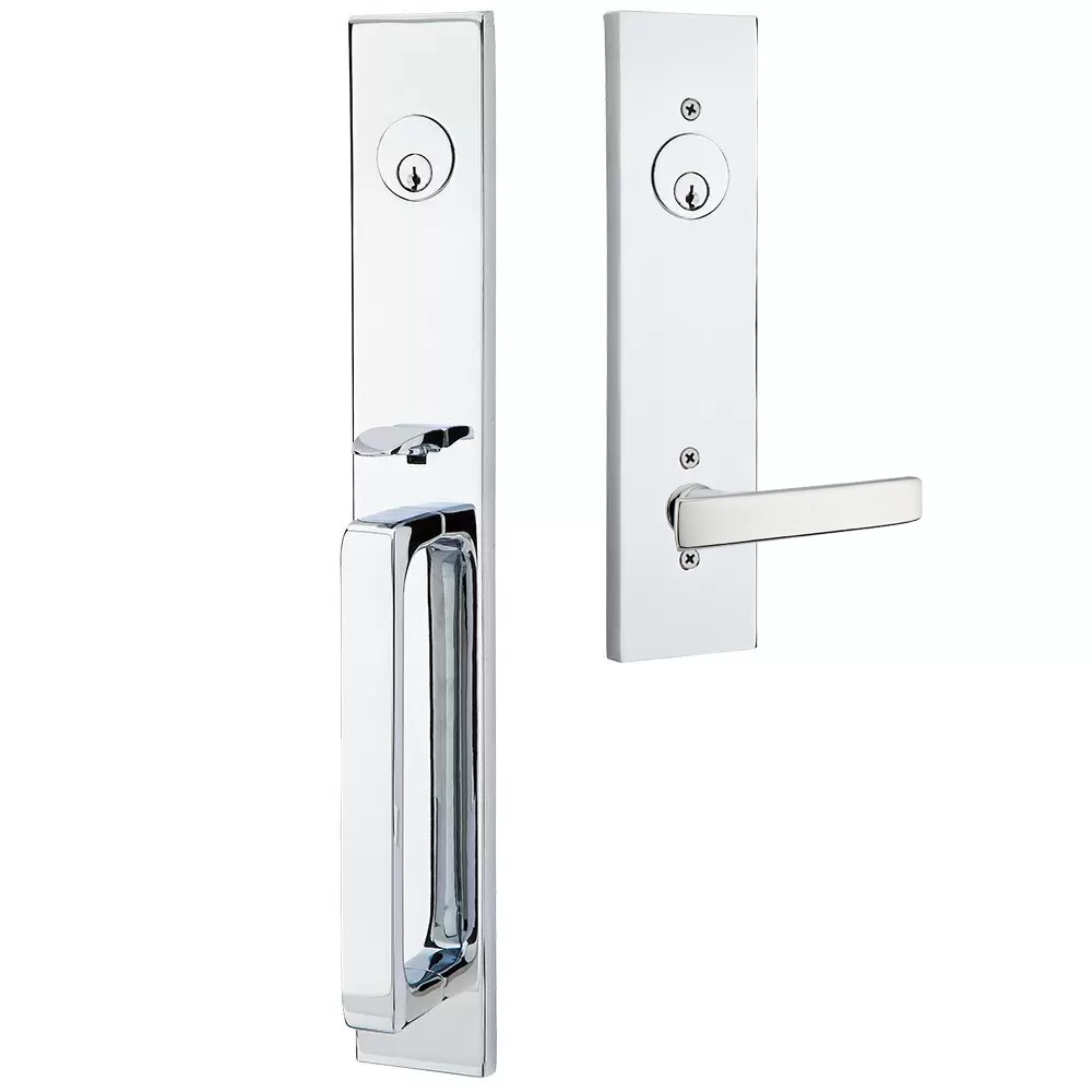 Emtek Lausanne Tubular Entryset Full Length with Geneva Lever