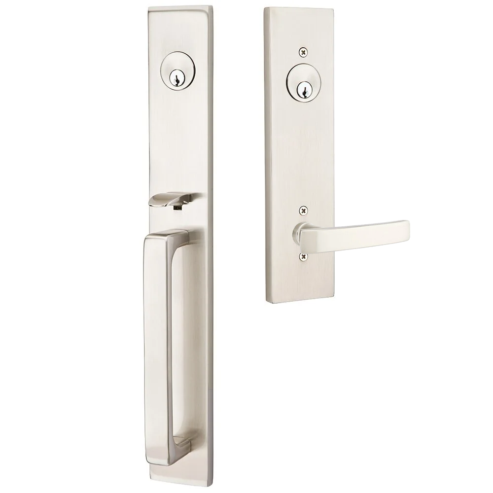 Emtek Lausanne Tubular Entryset Full Length with Geneva Lever