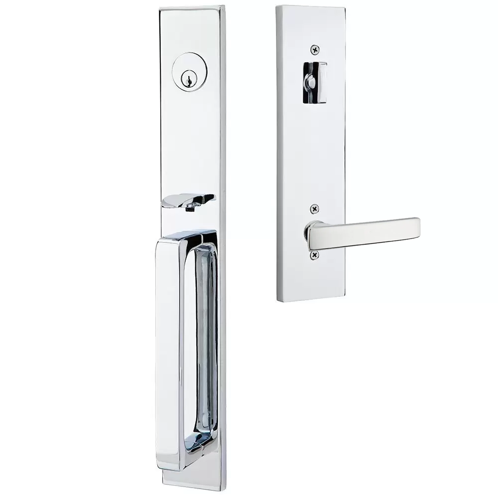 Emtek Lausanne Tubular Entryset Full Length with Geneva Lever