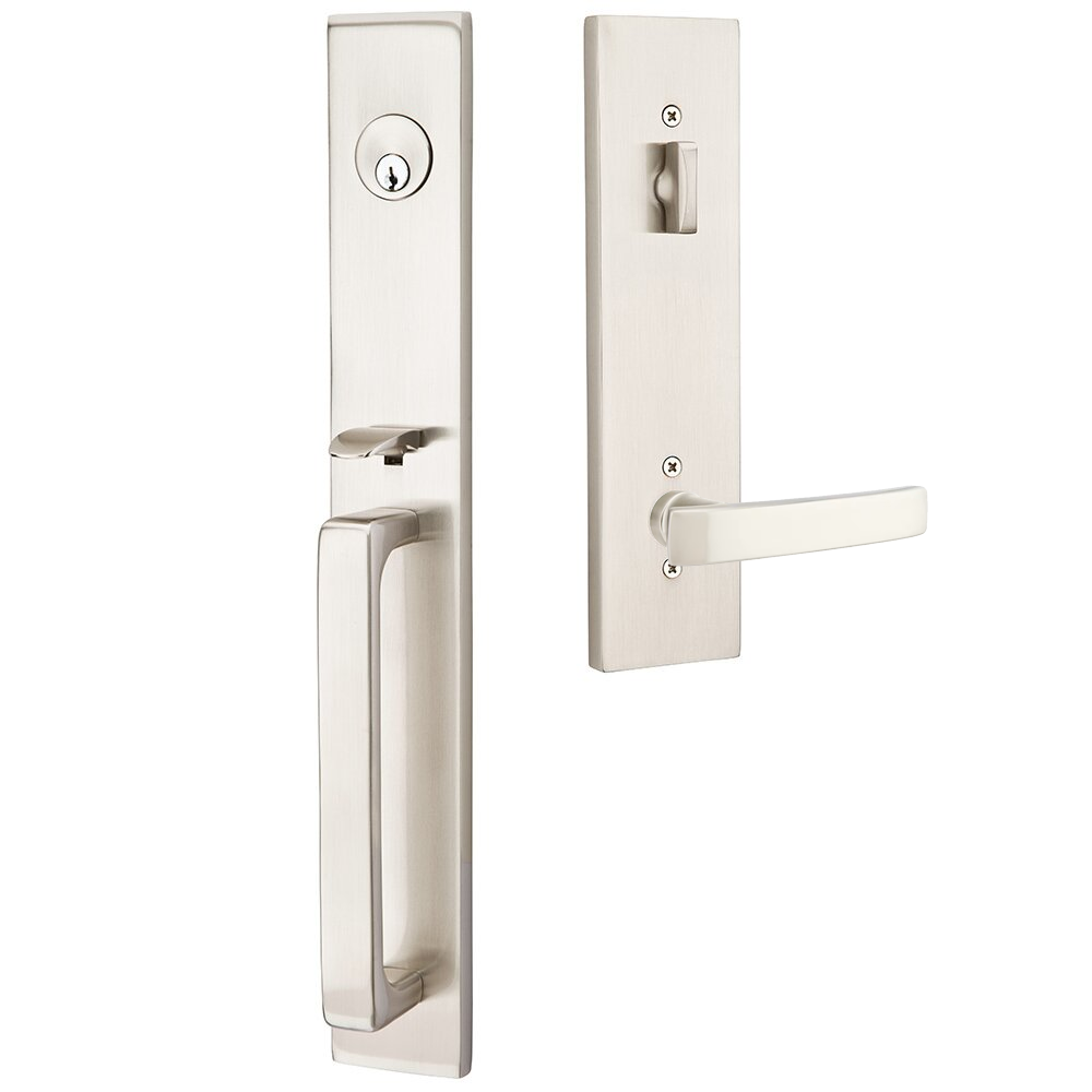 Emtek Lausanne Tubular Entryset Full Length with Geneva Lever