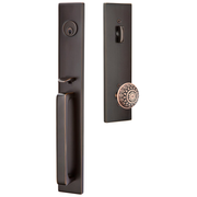 Emtek Lausanne Tubular Entryset Full Length with Lancaster Knob