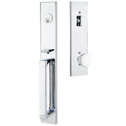 Emtek Lausanne Tubular Entryset Full Length with Laurent Knob