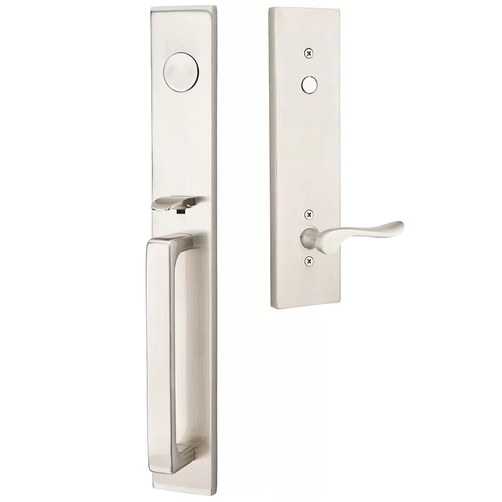 Emtek Lausanne Tubular Entryset Full Length with Luzern Lever