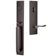 Emtek Lausanne Tubular Entryset Full Length with Luzern Lever