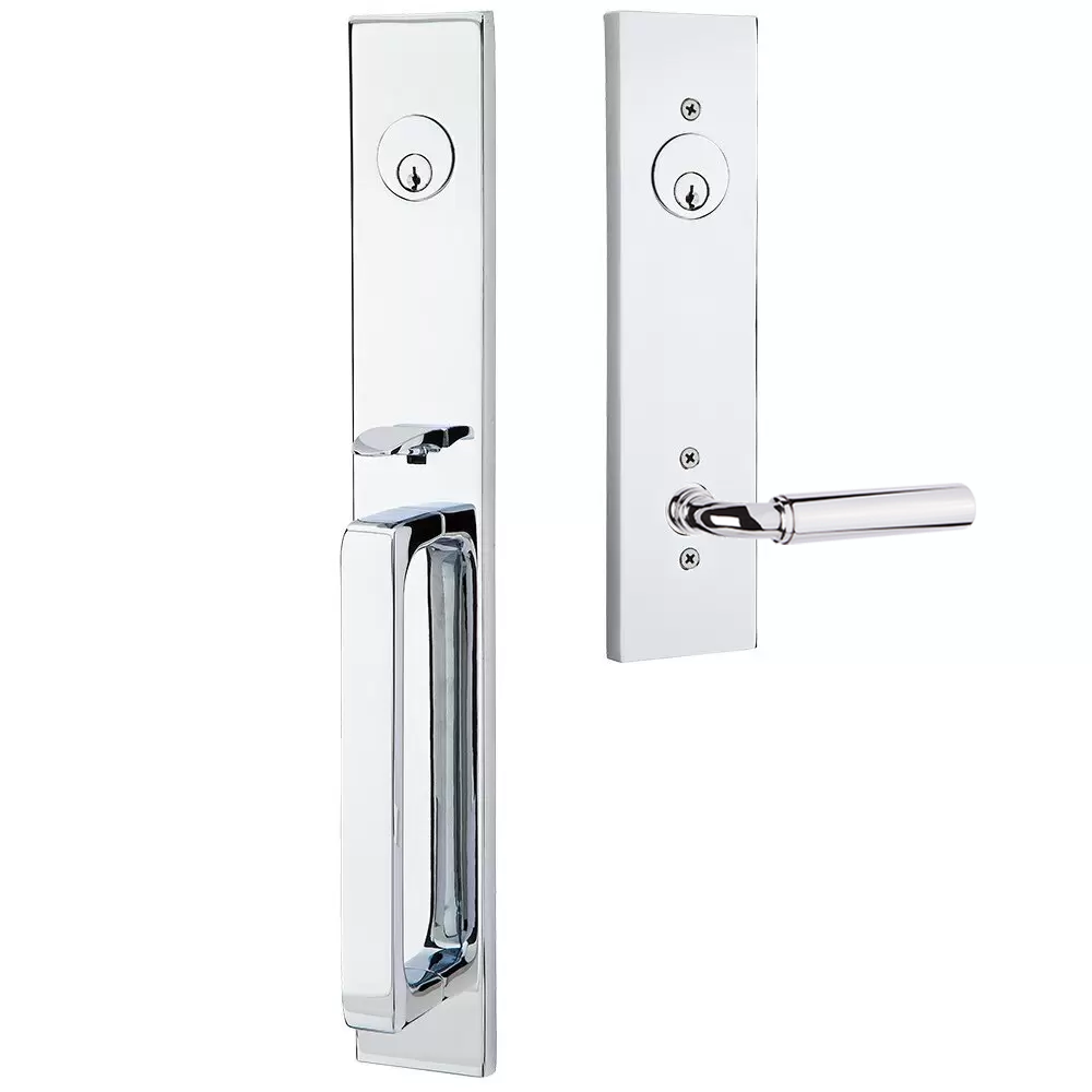 Emtek Lausanne Tubular Entryset Full Length with Manning Lever