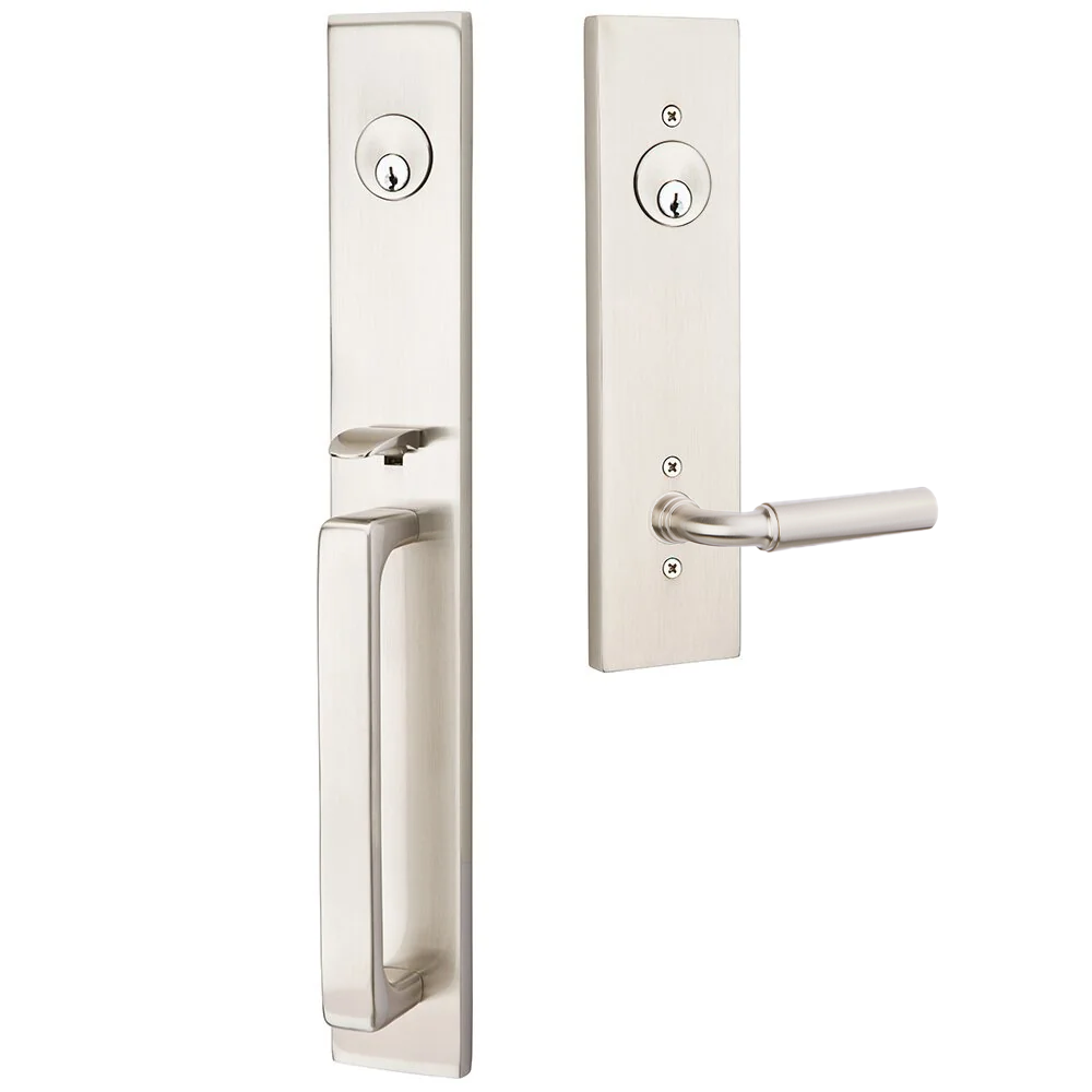 Emtek Lausanne Tubular Entryset Full Length with Manning Lever