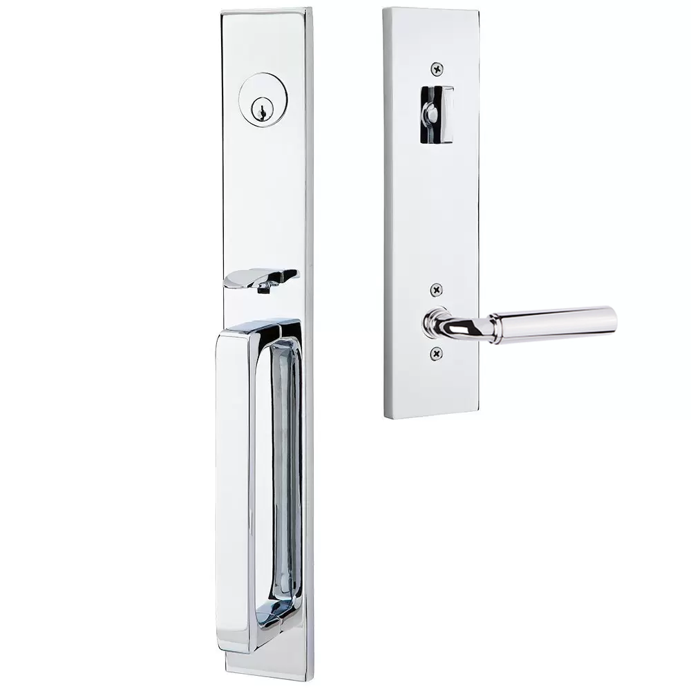 Emtek Lausanne Tubular Entryset Full Length with Manning Lever