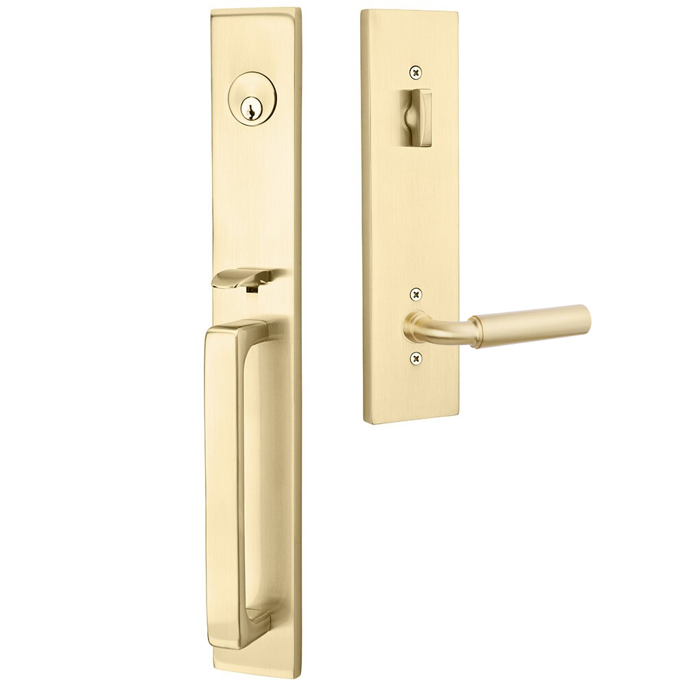 Emtek Lausanne Tubular Entryset Full Length with Manning Lever