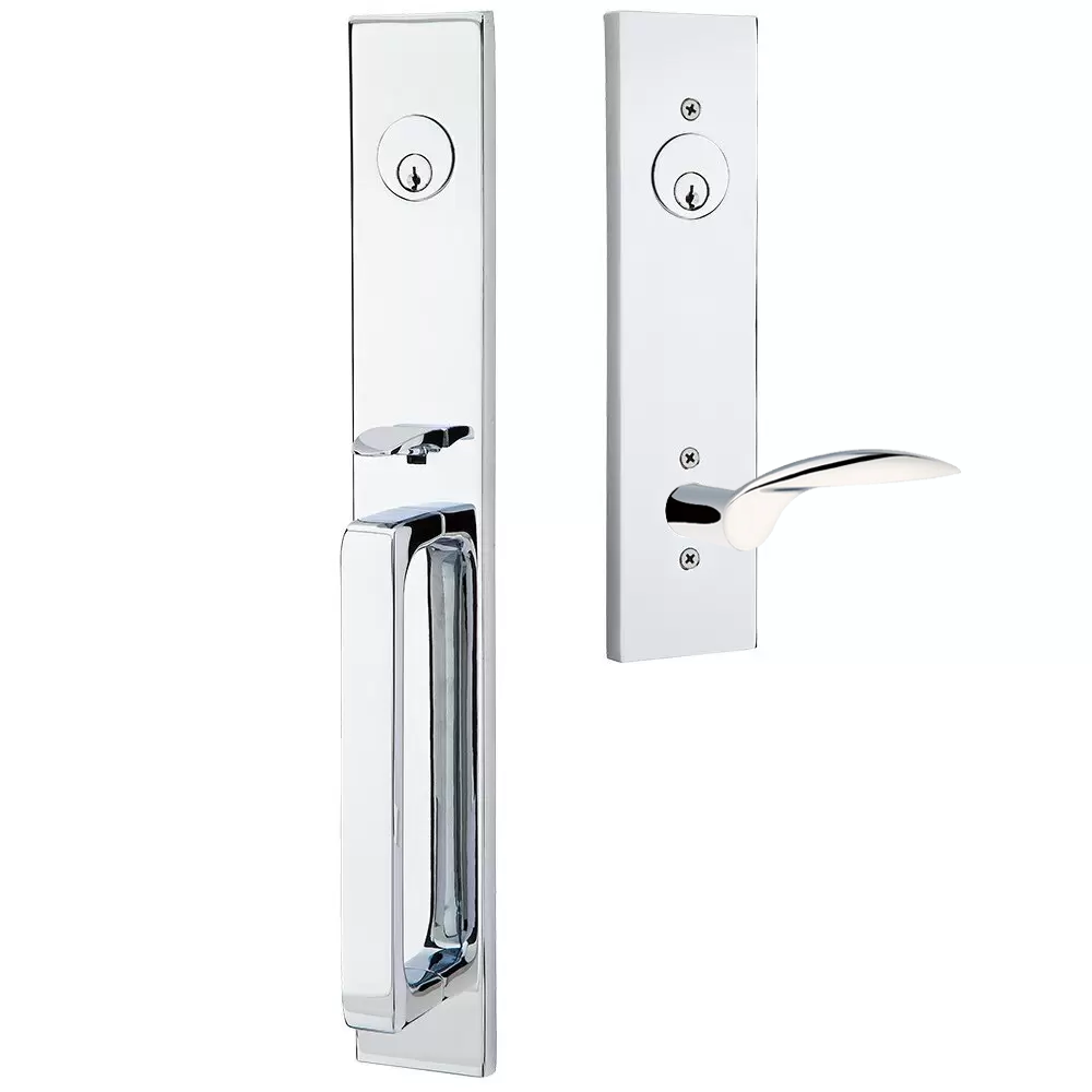 Emtek Lausanne Tubular Entryset Full Length with Mercury Lever