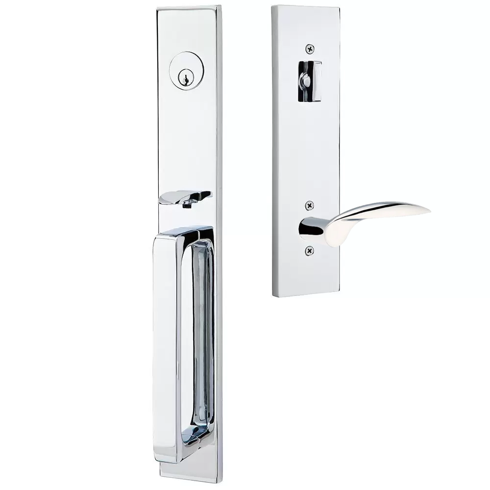 Emtek Lausanne Tubular Entryset Full Length with Mercury Lever