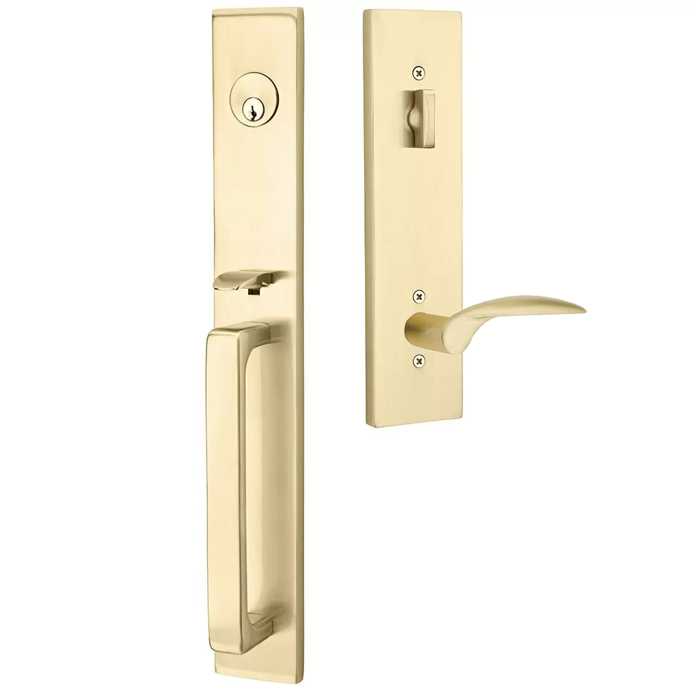 Emtek Lausanne Tubular Entryset Full Length with Mercury Lever