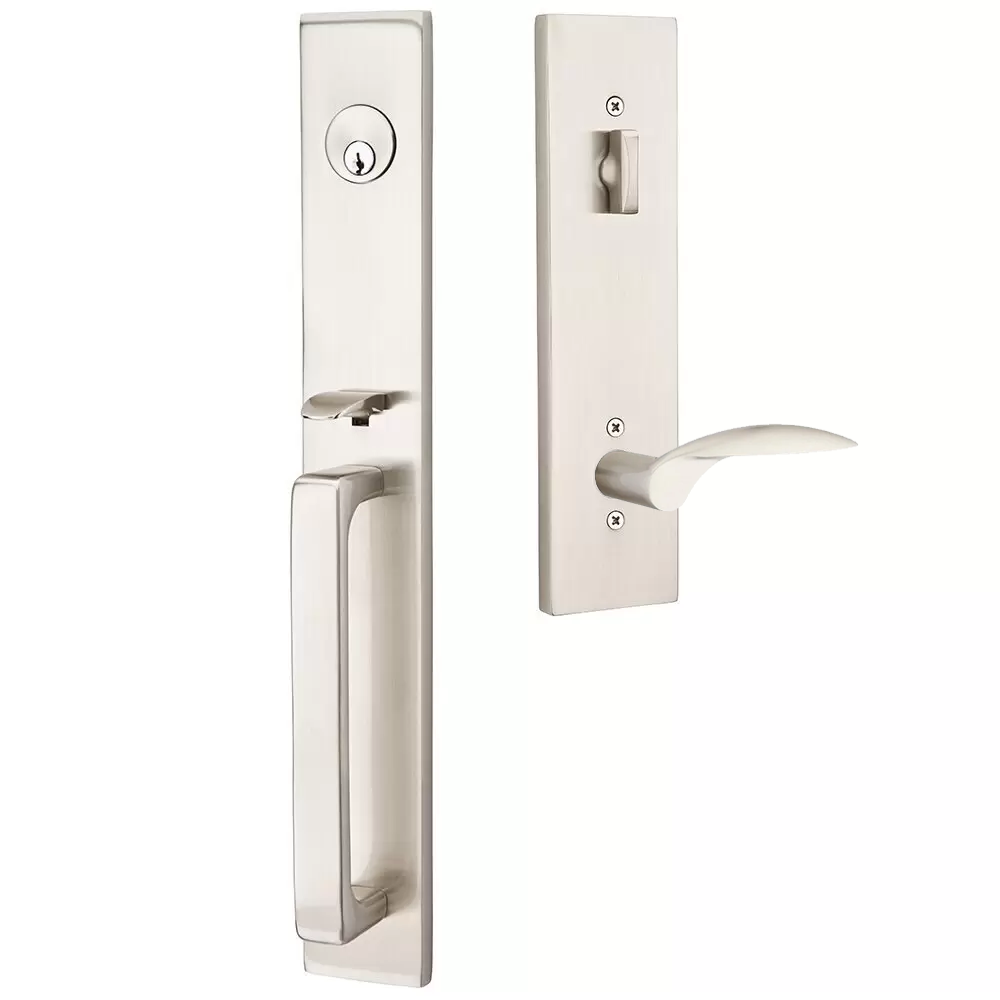 Emtek Lausanne Tubular Entryset Full Length with Mercury Lever