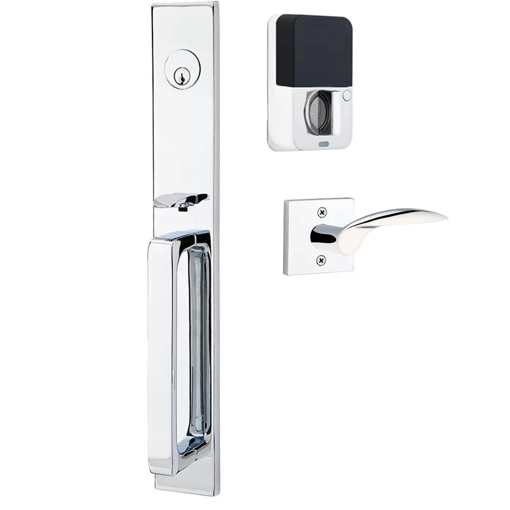Emtek Lausanne Tubular Entryset Full Length with Mercury Lever