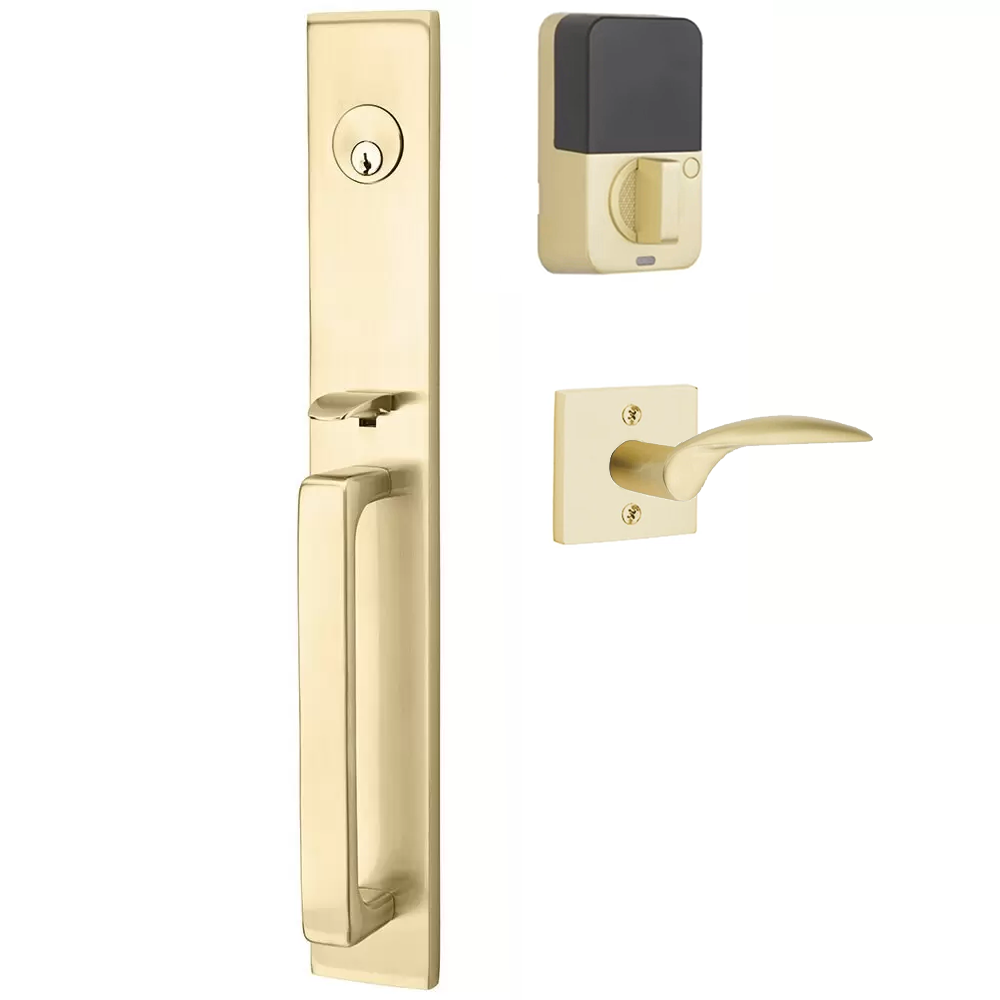 Emtek Lausanne Tubular Entryset Full Length with Mercury Lever