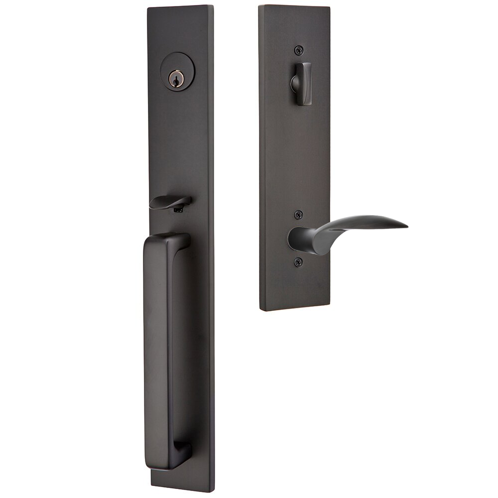 Emtek Lausanne Tubular Entryset Full Length with Mercury Lever