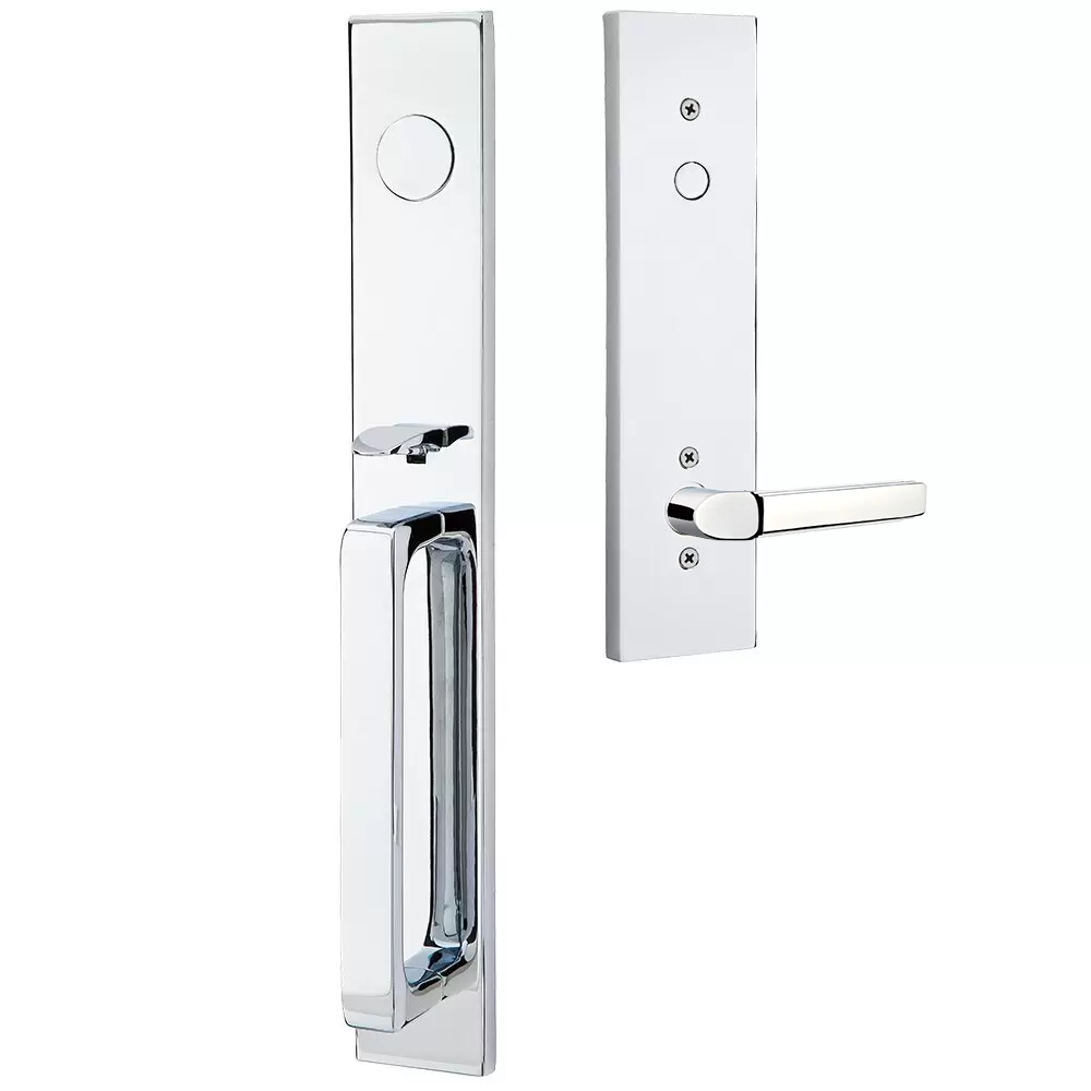 Emtek Lausanne Tubular Entryset Full Length with Milano Lever
