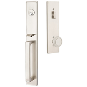 Emtek Lausanne Tubular Entryset Full Length with Norwich Knob