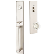 Emtek Lausanne Tubular Entryset Full Length with Old Town Knob