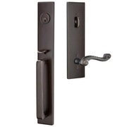 Emtek Lausanne Tubular Entryset Full Length with Rope Lever