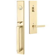 Emtek Lausanne Tubular Entryset Full Length with Spencer Lever