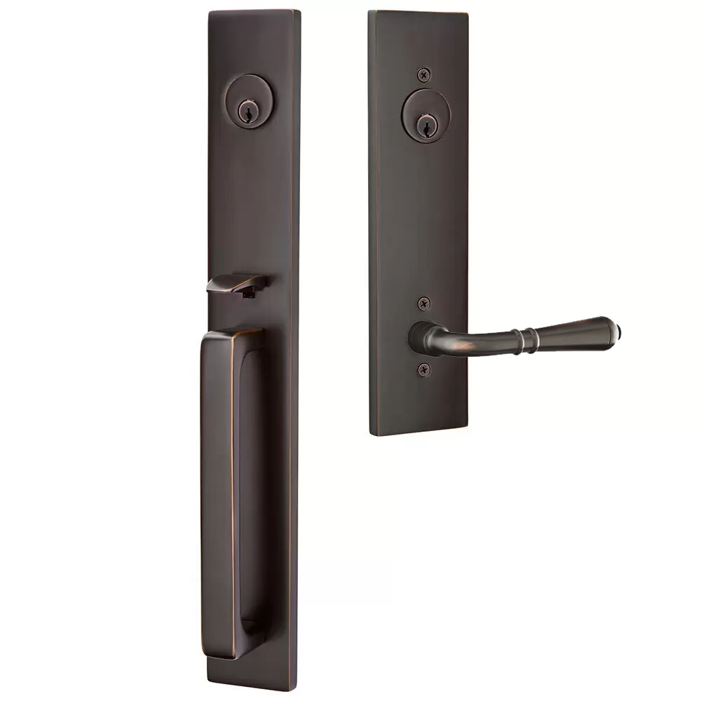 Emtek Lausanne Tubular Entryset Full Length with Turino Lever