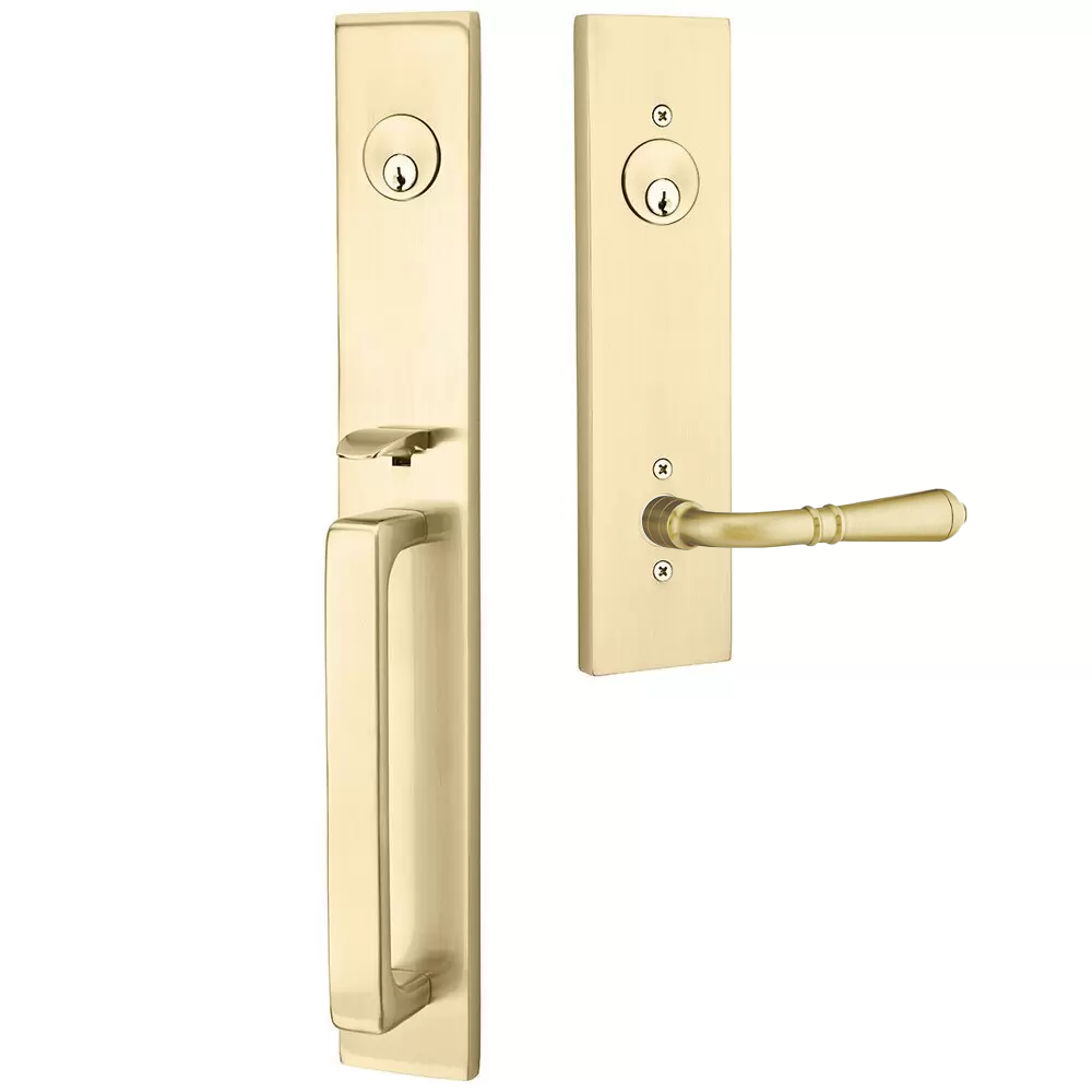 Emtek Lausanne Tubular Entryset Full Length with Turino Lever