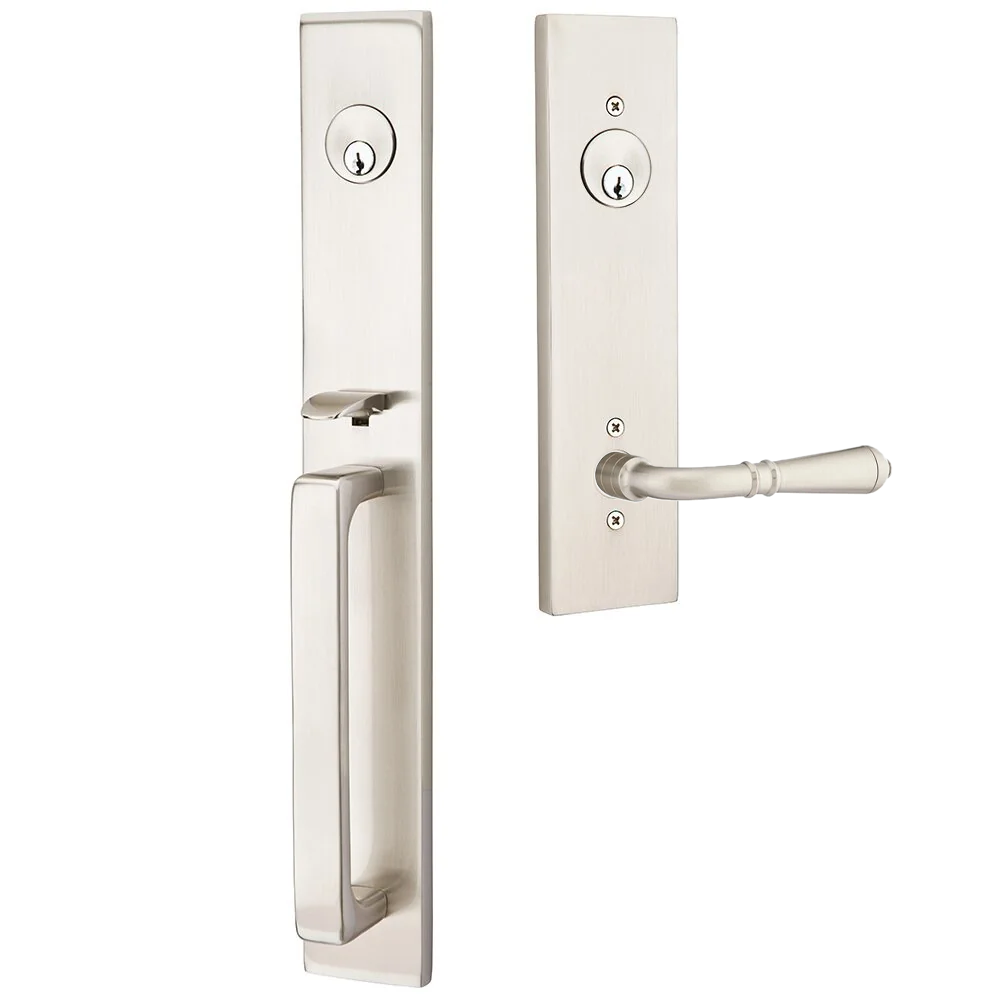 Emtek Lausanne Tubular Entryset Full Length with Turino Lever
