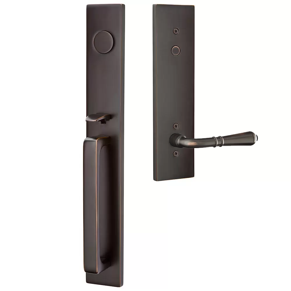 Emtek Lausanne Tubular Entryset Full Length with Turino Lever