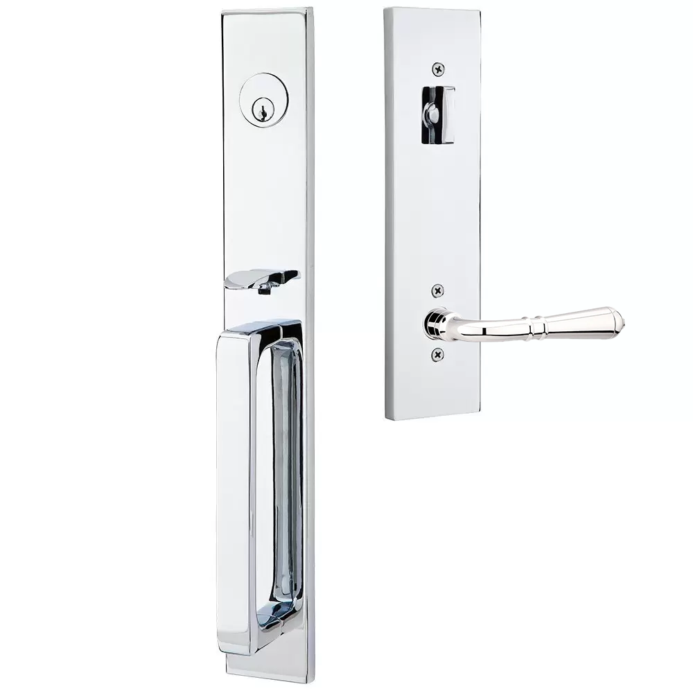 Emtek Lausanne Tubular Entryset Full Length with Turino Lever