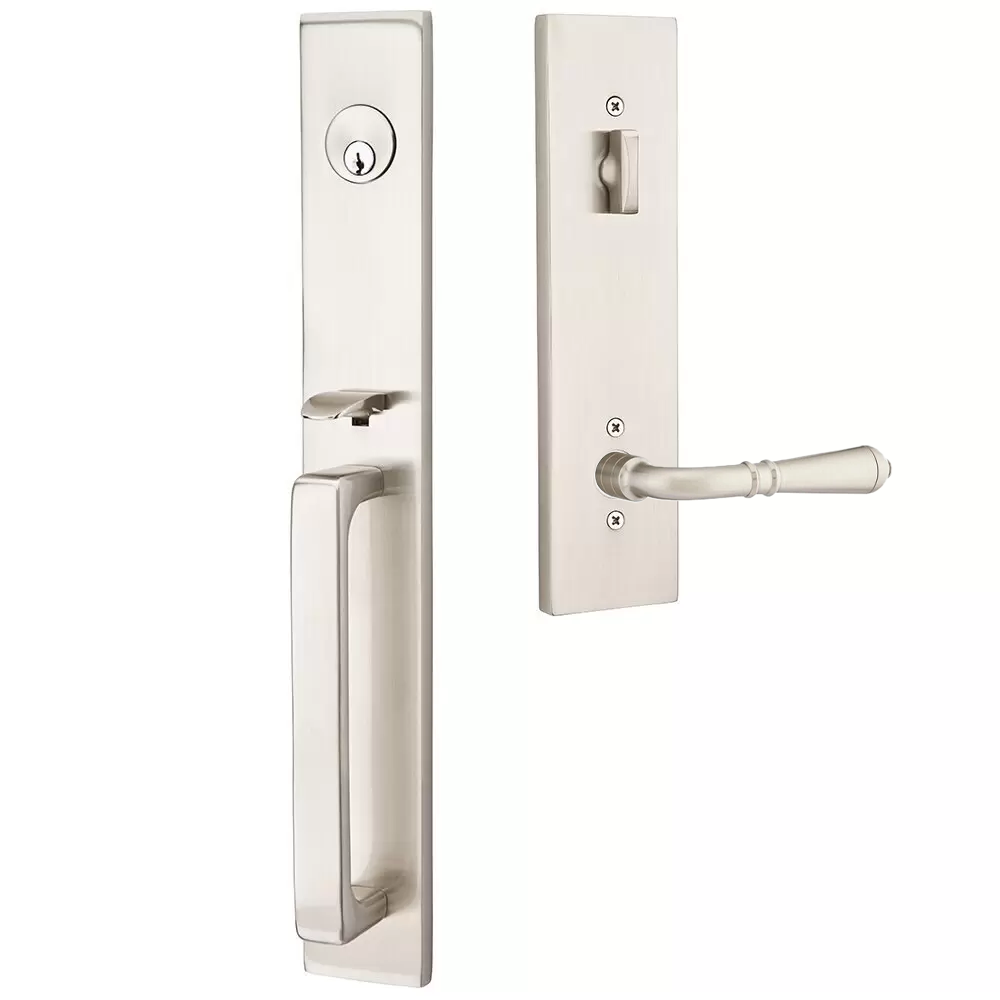 Emtek Lausanne Tubular Entryset Full Length with Turino Lever
