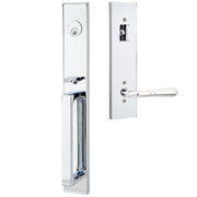 Emtek Lausanne Tubular Entryset Full Length with Turino Lever