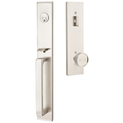 Emtek Lausanne Tubular Entryset Full Length with Verve Knob