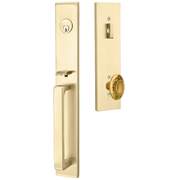 Emtek Lausanne Tubular Entryset Full Length with Victoria Knob