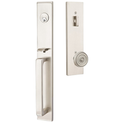 Emtek Lausanne Tubular Entryset Full Length with Waverly Knob