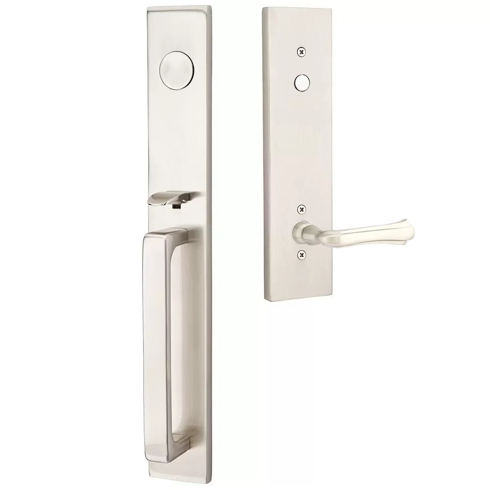 Emtek Lausanne Tubular Entryset Full Length with Wembley Lever