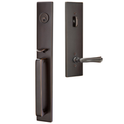 Emtek Lausanne Tubular Entryset Full Length with Wembley Lever