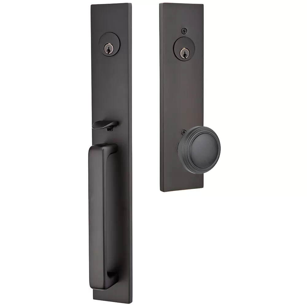 Emtek Lausanne Tubular Entryset Full Length with Norwich Knob