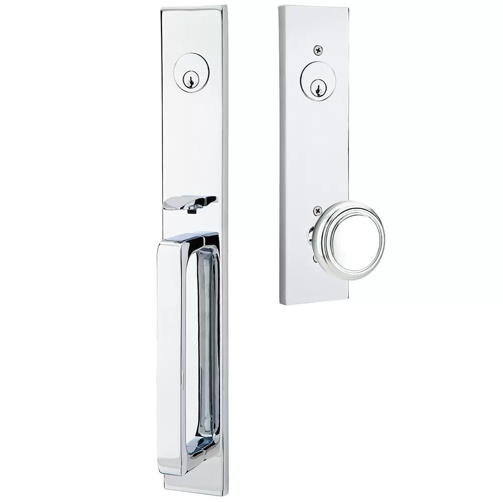 Emtek Lausanne Tubular Entryset Full Length with Norwich Knob