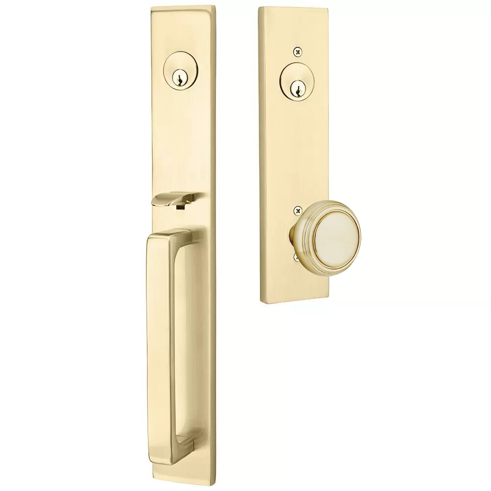 Emtek Lausanne Tubular Entryset Full Length with Norwich Knob