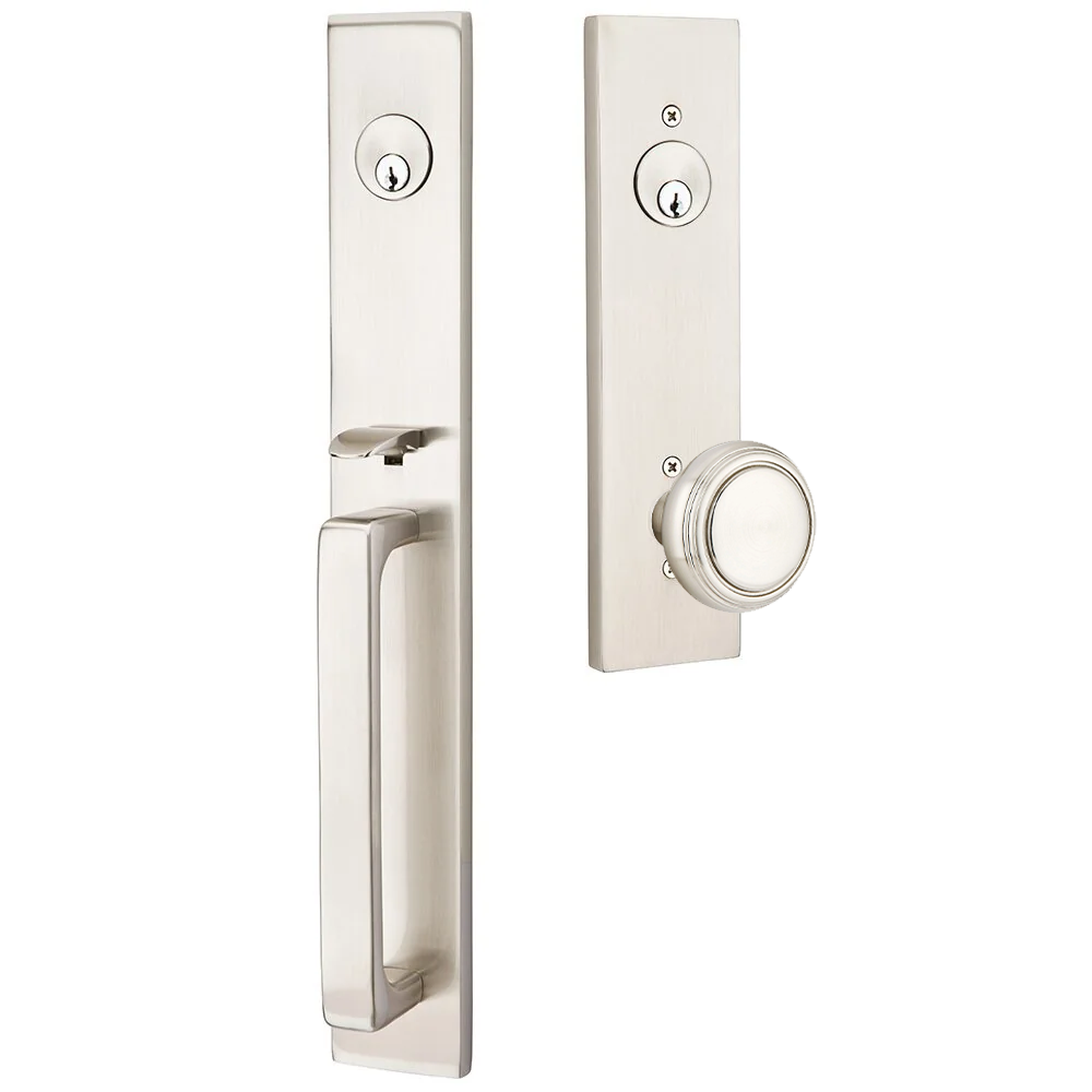 Emtek Lausanne Tubular Entryset Full Length with Norwich Knob