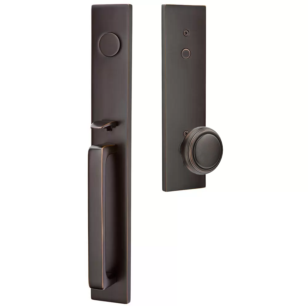 Emtek Lausanne Tubular Entryset Full Length with Norwich Knob