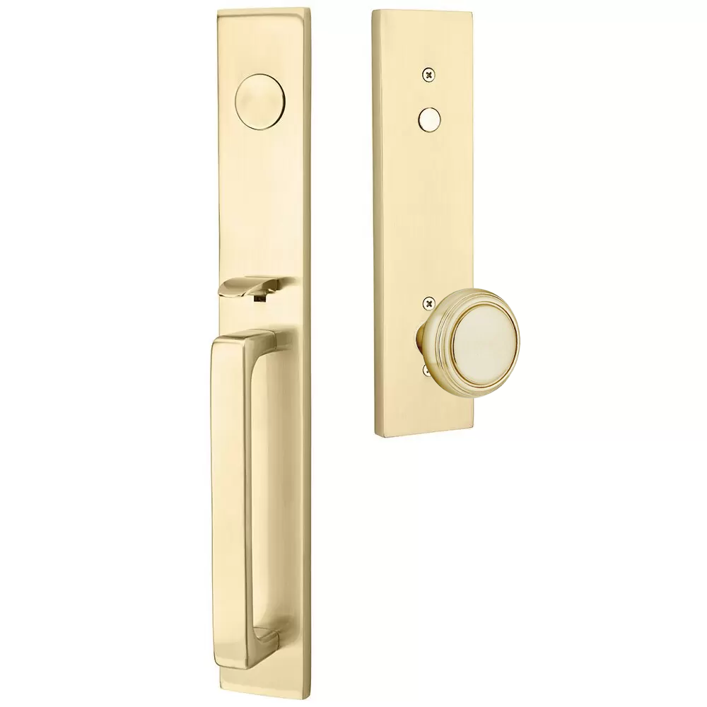 Emtek Lausanne Tubular Entryset Full Length with Norwich Knob