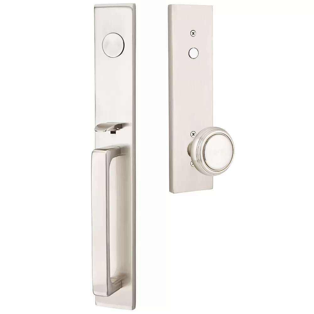 Emtek Lausanne Tubular Entryset Full Length with Norwich Knob
