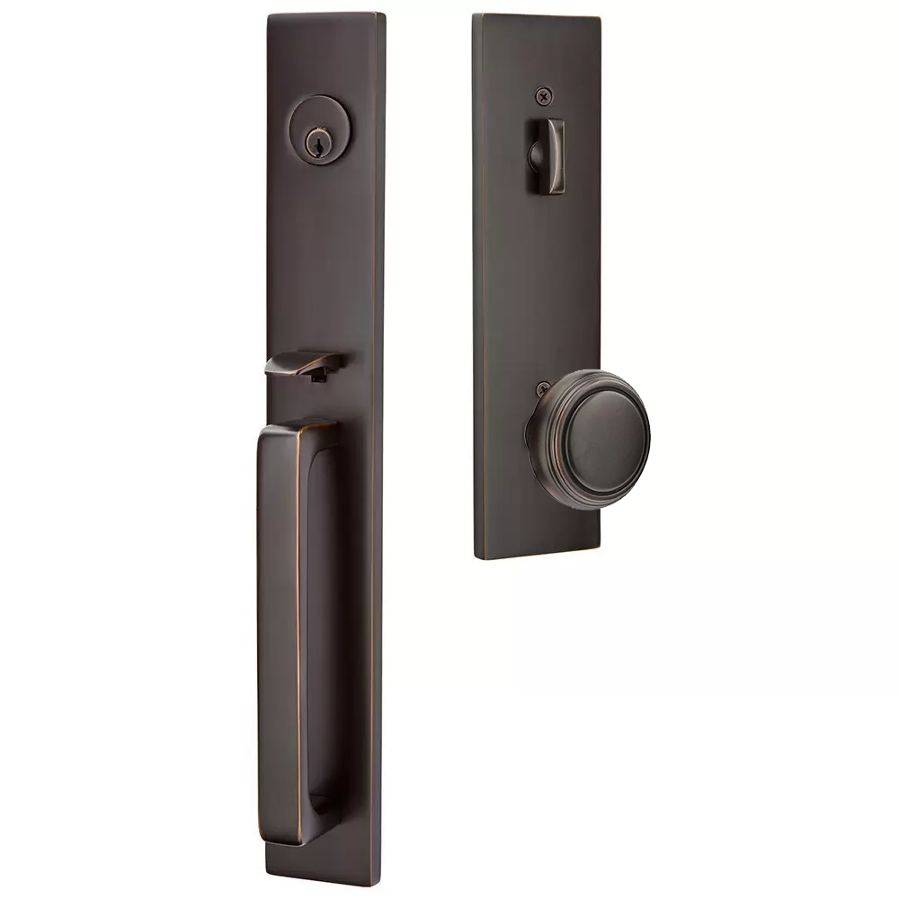 Emtek Lausanne Tubular Entryset Full Length with Norwich Knob
