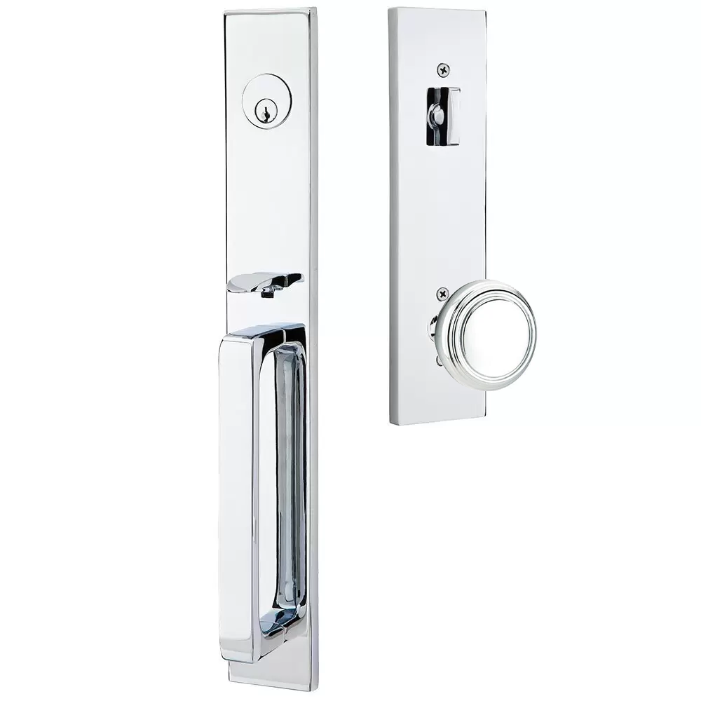 Emtek Lausanne Tubular Entryset Full Length with Norwich Knob