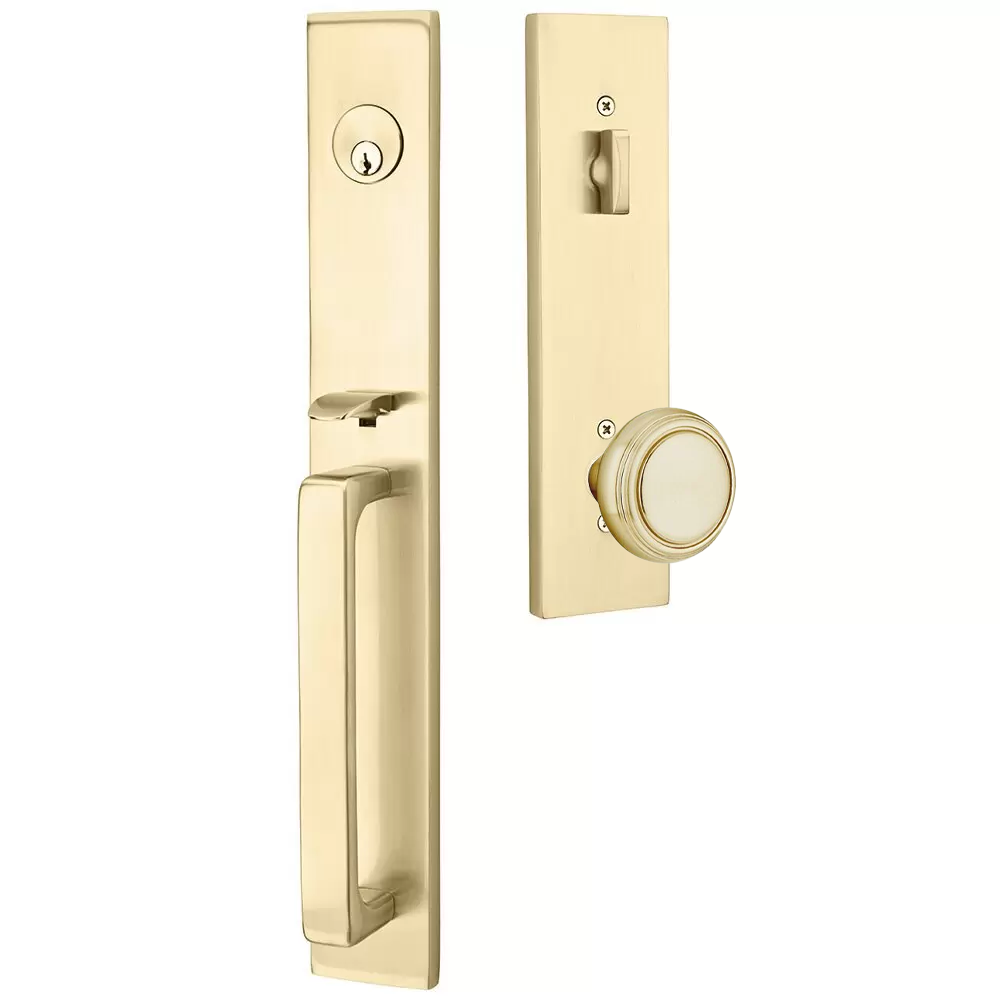 Emtek Lausanne Tubular Entryset Full Length with Norwich Knob