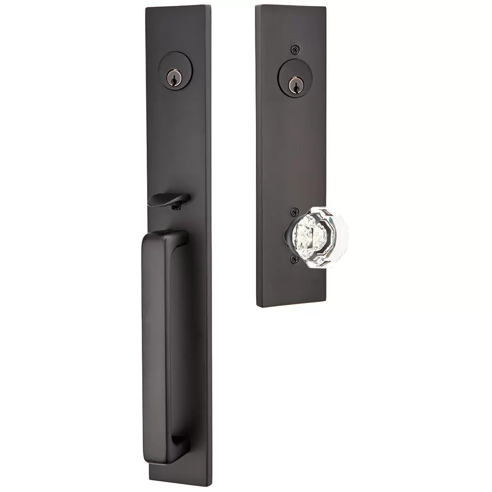 Emtek Lausanne Tubular Entryset Full Length with Old Town Knob