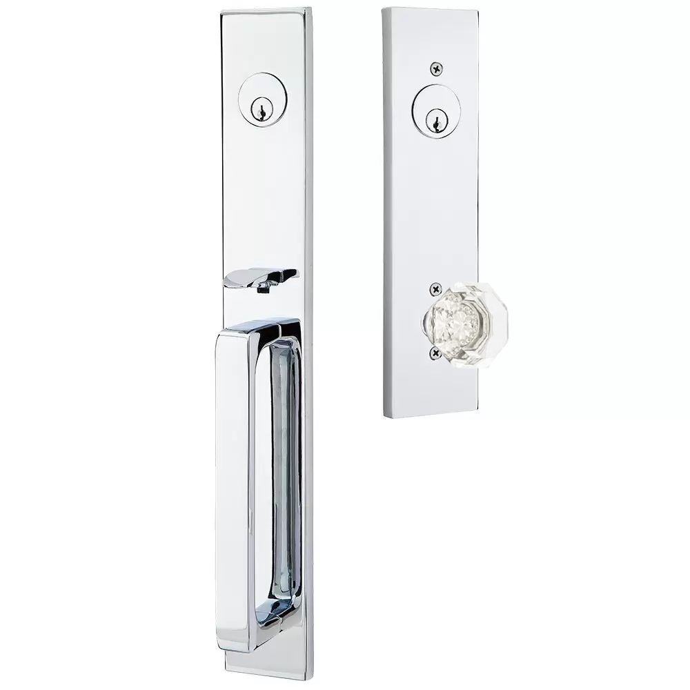 Emtek Lausanne Tubular Entryset Full Length with Old Town Knob