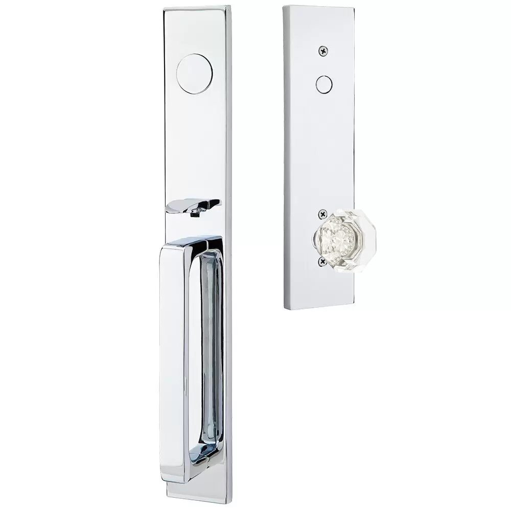 Emtek Lausanne Tubular Entryset Full Length with Old Town Knob